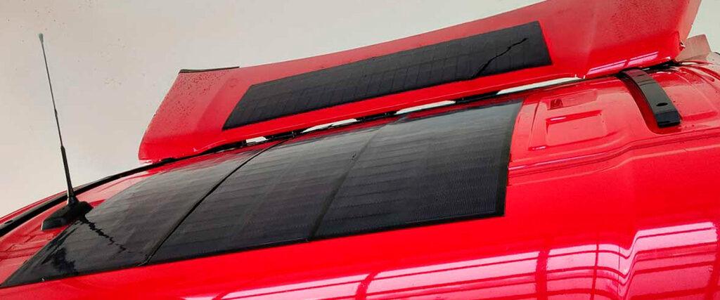 CiGC solar cells 200 kr Solar cells on the roof Solar cells for trucks